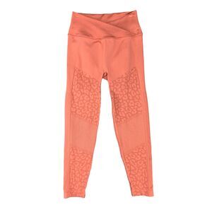 Victorias Secret Legging Women M Medium Rose Tulip Waist High Rise Ankle Stretch